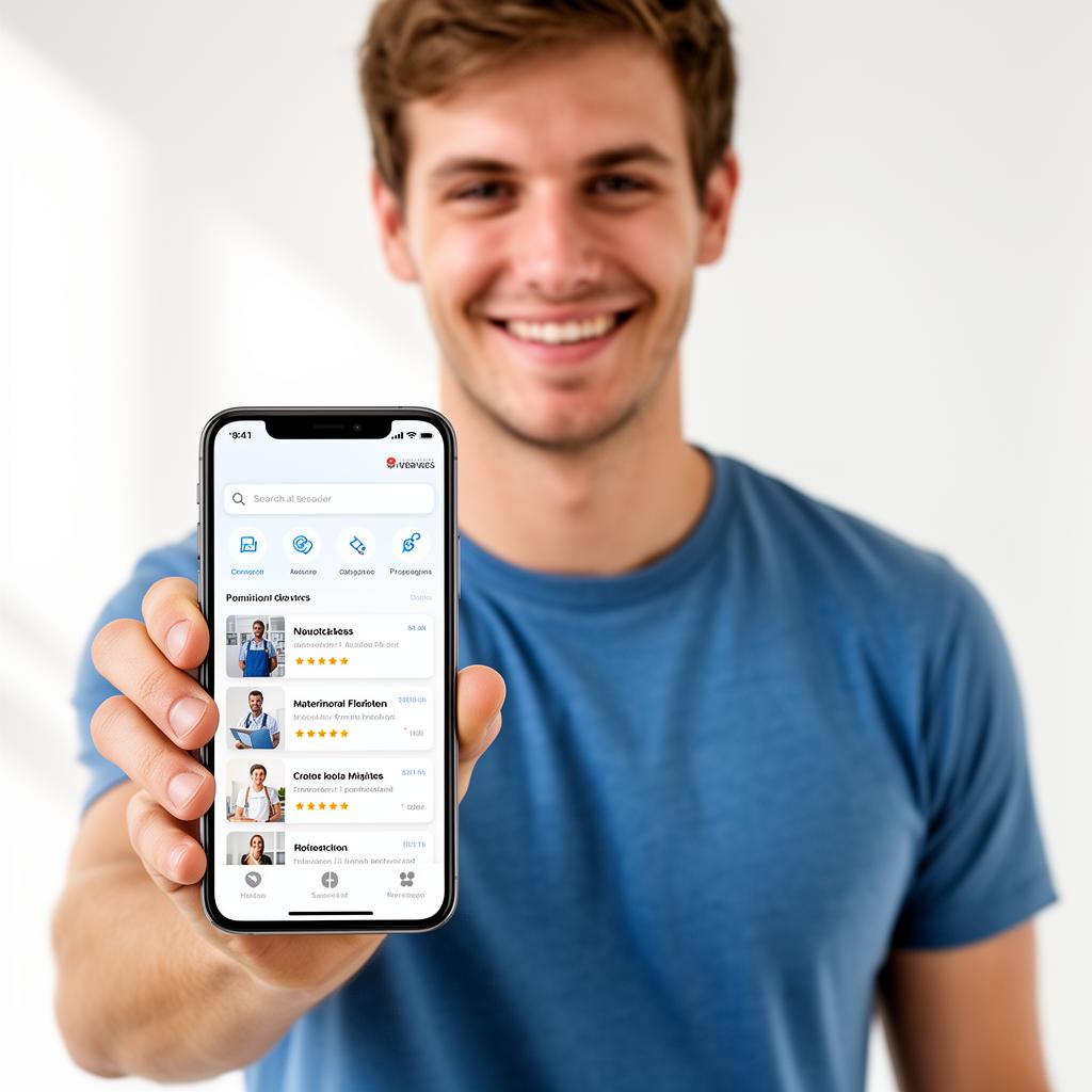 local heroes app on a phone